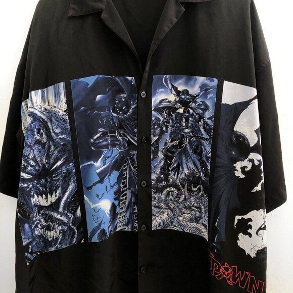 SPAWN 2002 Vintage Short Sleeve Button Up Shirt 2XL - Picture 5 of 8